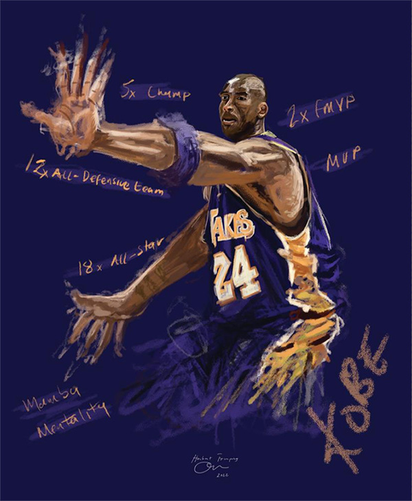 illustration of Kobe bryant